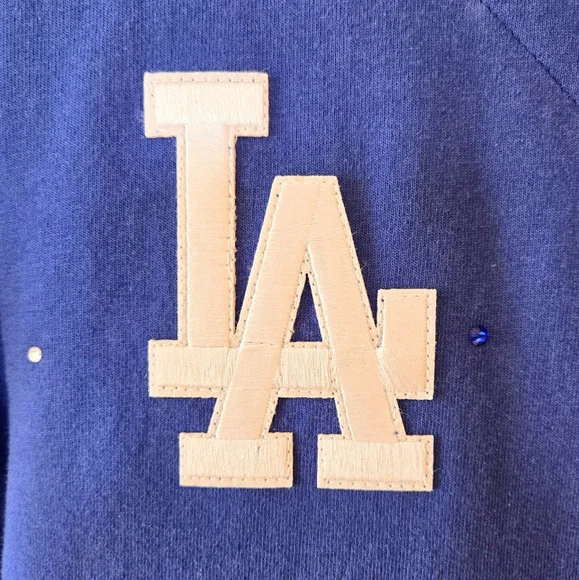 Los Angeles Dodgers Crop Rhinestone Jersey - Picture 4 of 8